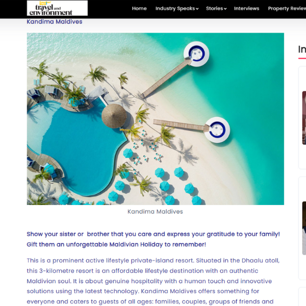 Travellers World INDIA : Unforgettable Maldivian holiday