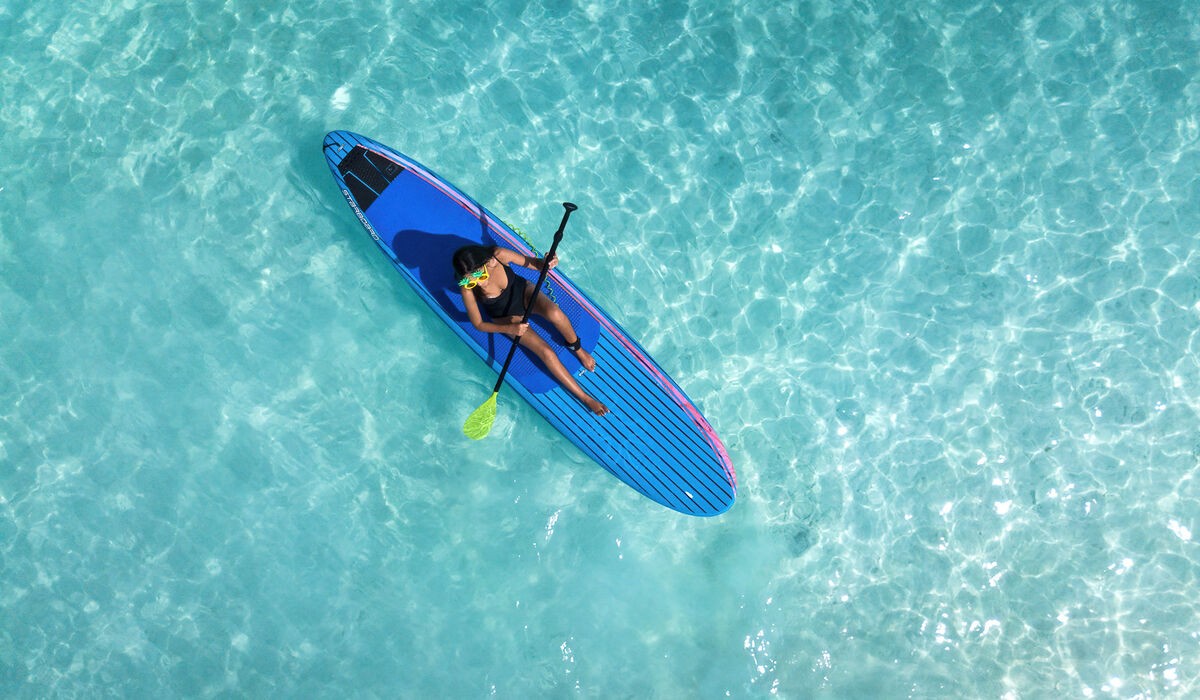 Paddle boarding at Kandima Maldives