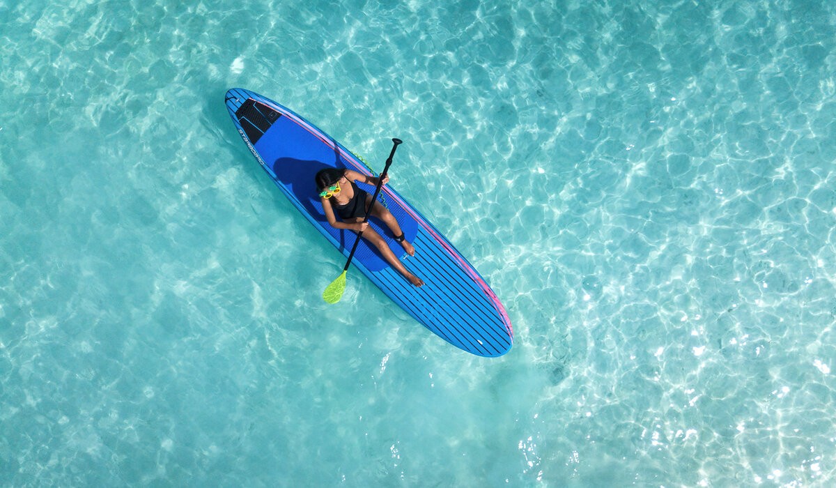 Paddle boarding at Kandima Maldives