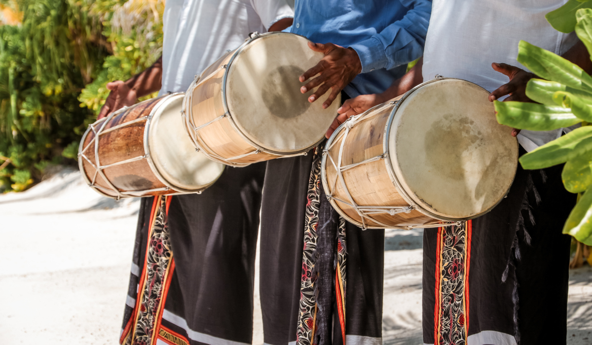 Maldivian bodu beru drums